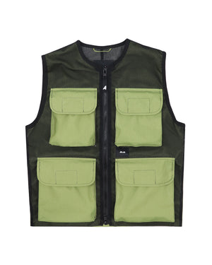 B112AA Utility Vest - Moss Green